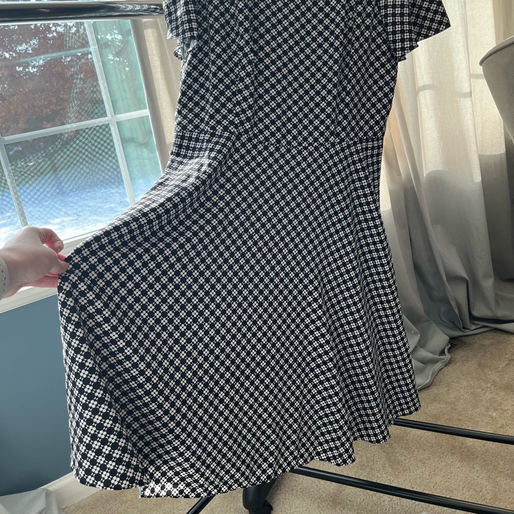 Quality Talbots dress black and white